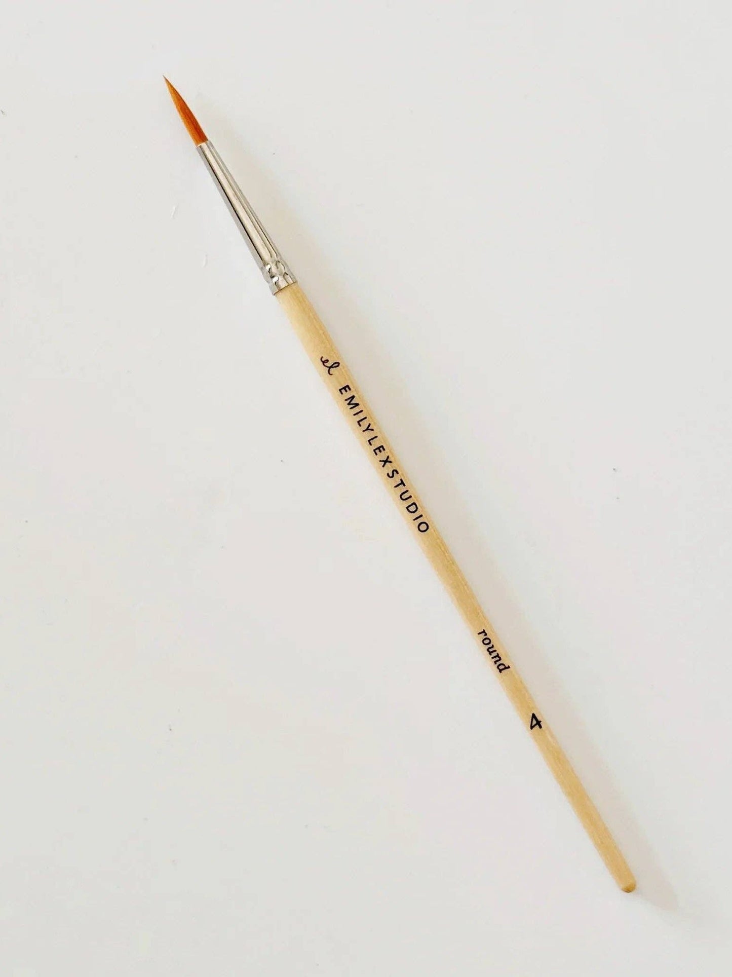 Watercolor paintbrush set of five wood brushes