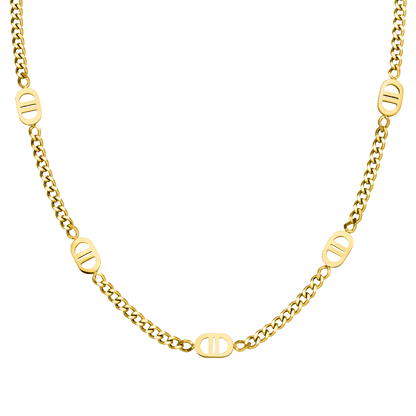 Five Prestige Necklace | 18K gold-plated: Gold