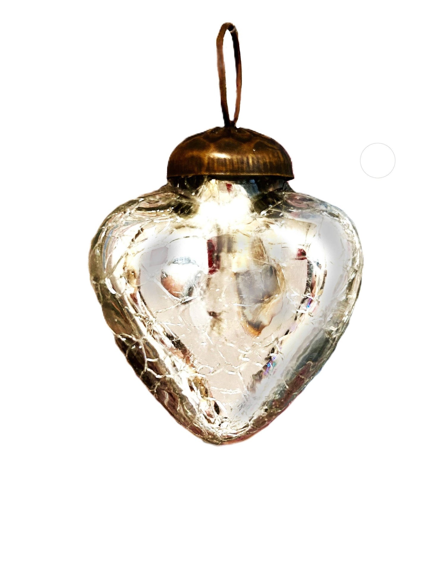 2" Silver Heart Ornament