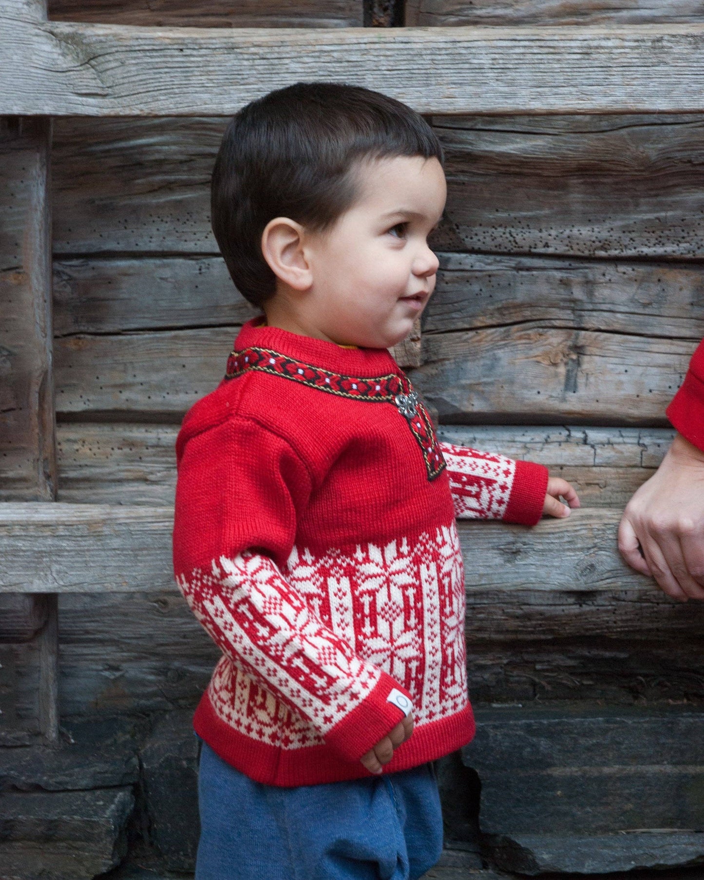 Ulriken Children's Sweater: Red