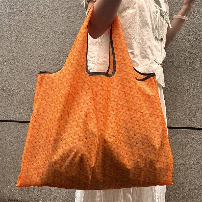 Foldable Large Capacity Shoulder Shopping Bag: TIGER LILY