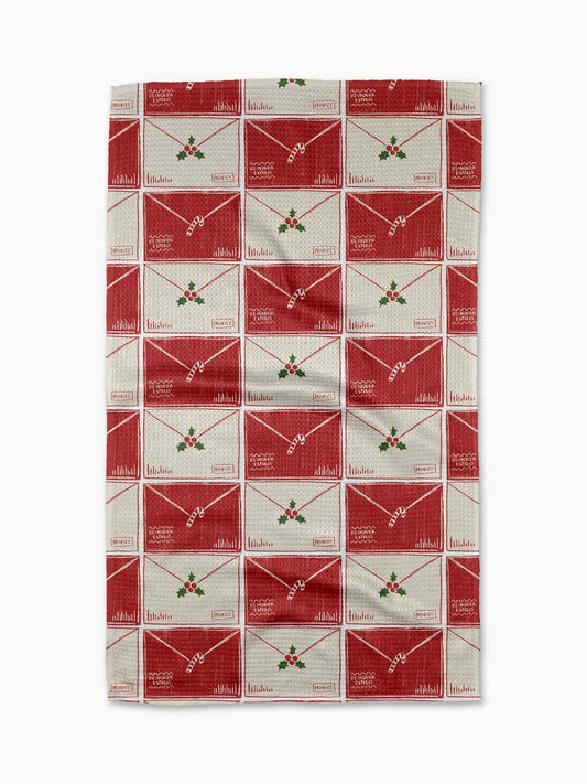 Christmas Letter Stack Tea Towel
