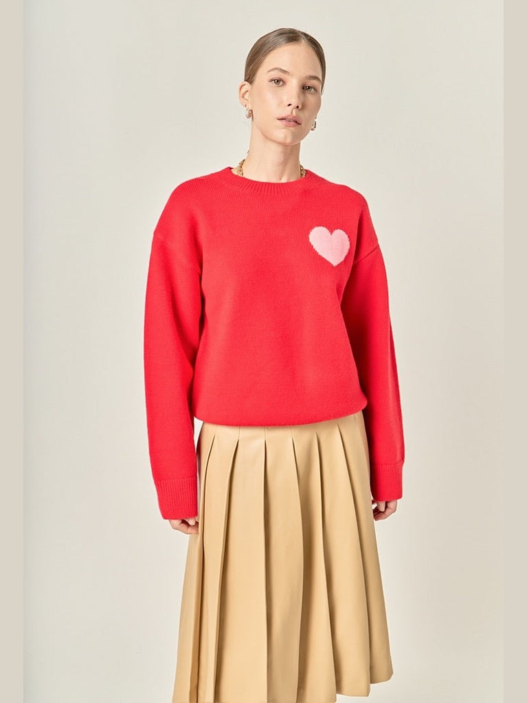 Heart Sweater by English Factory