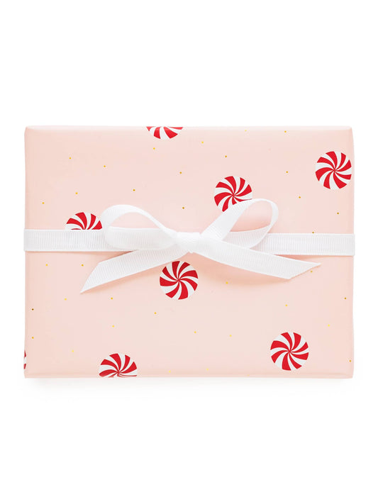 Peppermint Christmas Wrapping Paper: Roll