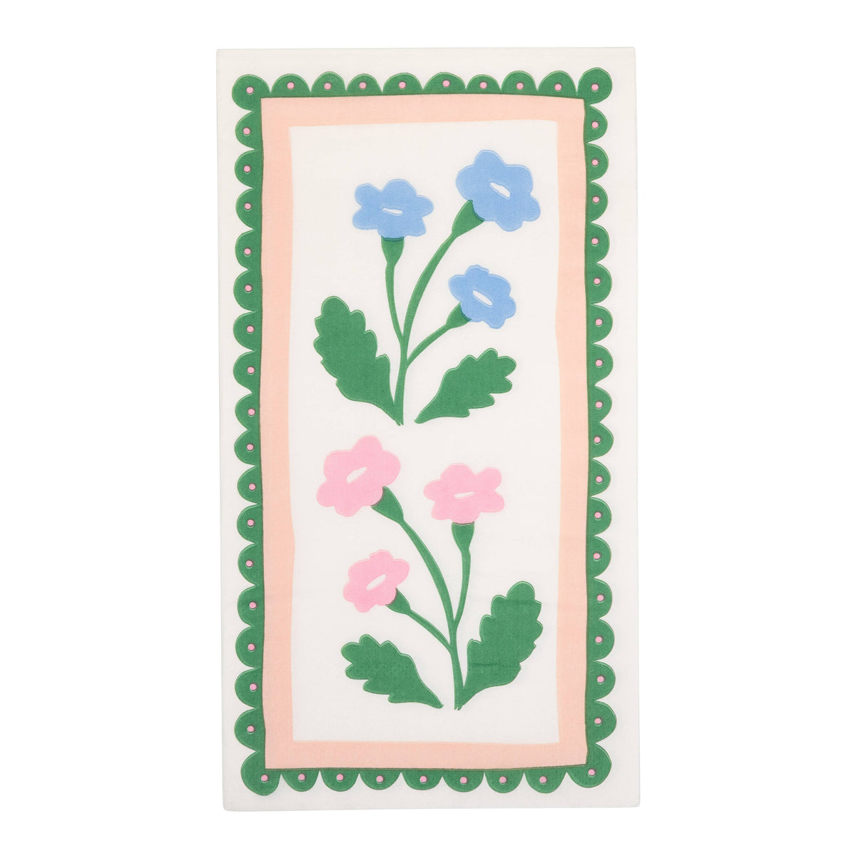 FLR1239 - Floral Border Dinner Napkin