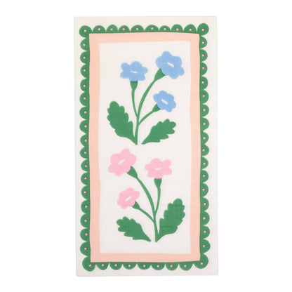 FLR1239 - Floral Border Dinner Napkin