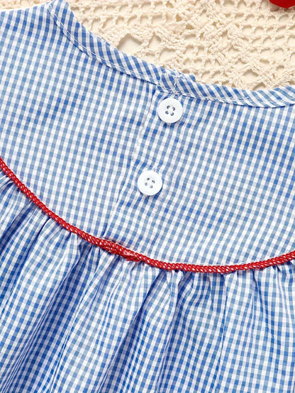 American Flag Smocked Girls' Dress