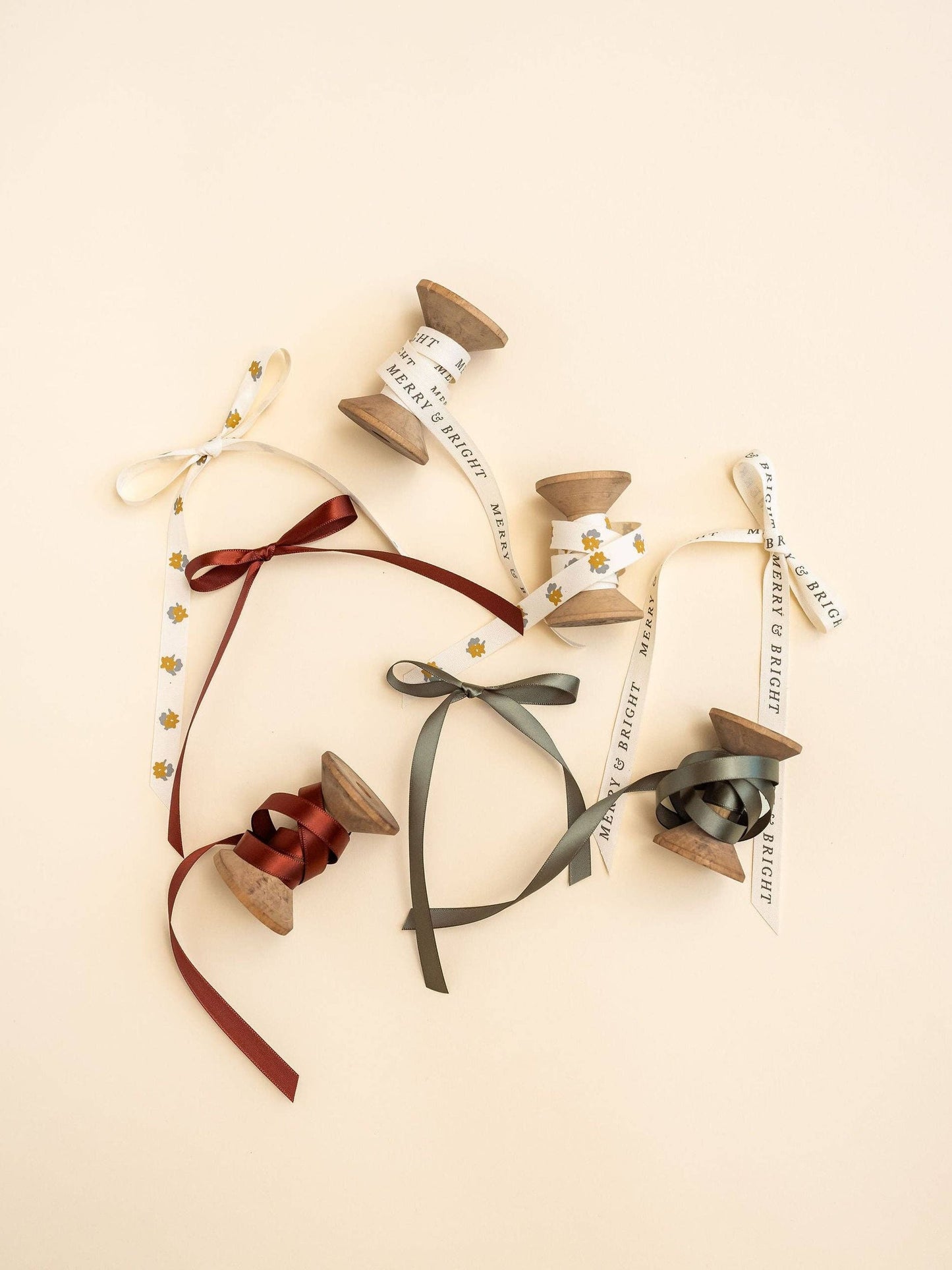 'Gold Floral' Cotton Ribbon