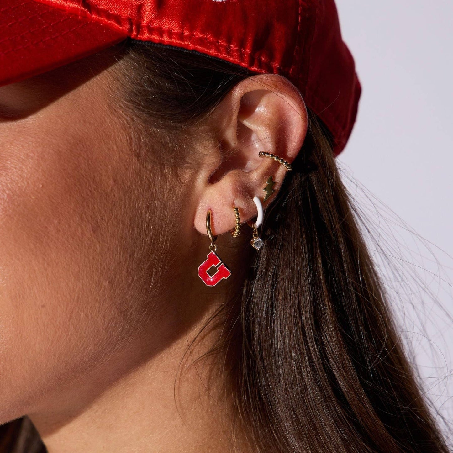 University of Utah Huggie Earrings: One Size