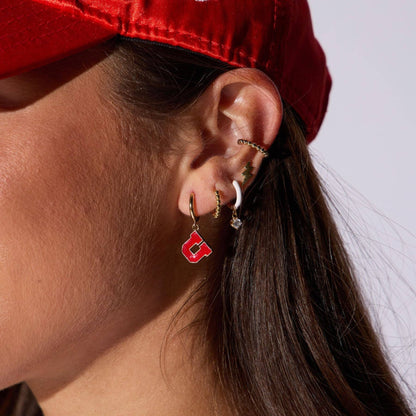 University of Utah Huggie Earrings: One Size
