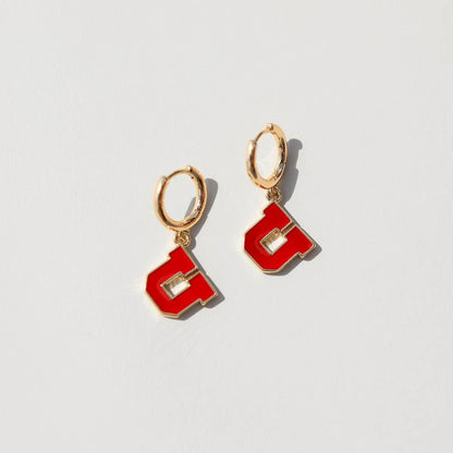 University of Utah Huggie Earrings: One Size