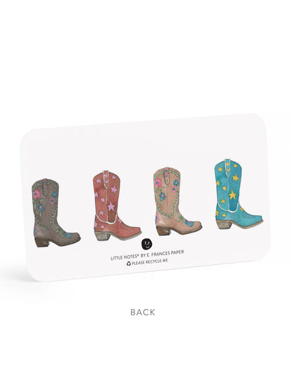 Cowboy Boot Little Notes® NEW 55 Count