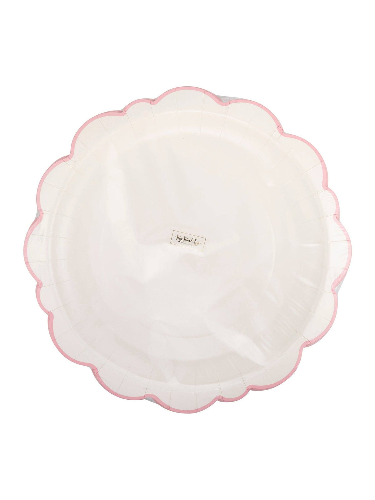 PEM1142 - Pembroke Pink Edge Scallop 12" Plate
