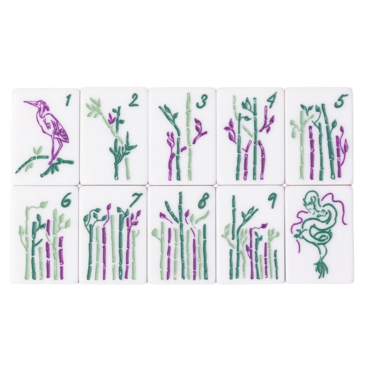 Premium Jade Green 3-Layer Acrylic American Mahjong Set 160 Tiles