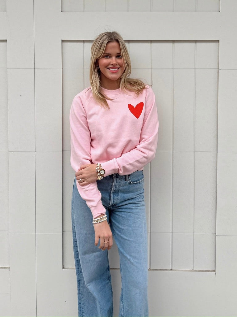 Pink Heart Sweatshirt