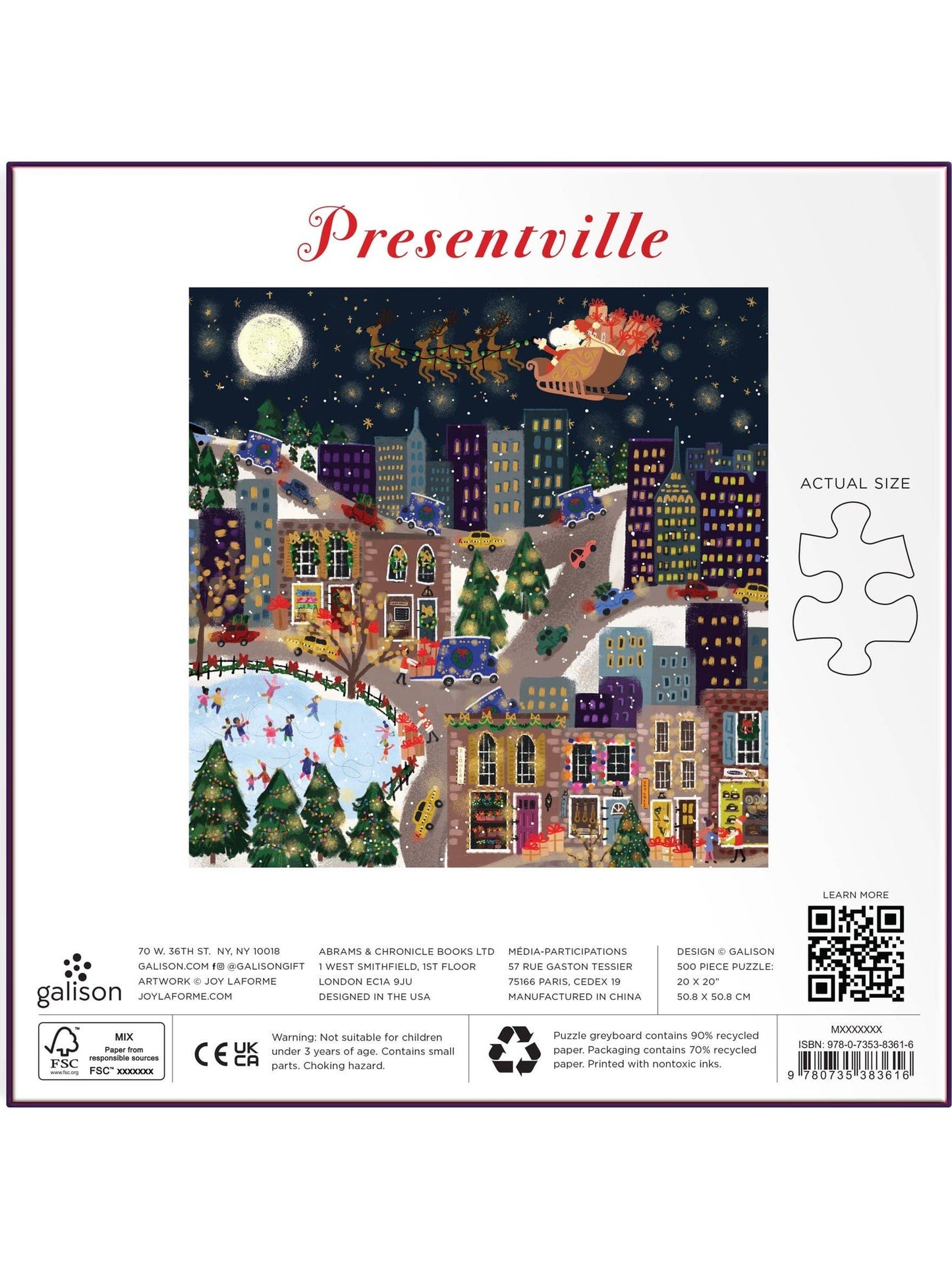 Joy Laforme Presentville 500 Piece Foil Puzzle