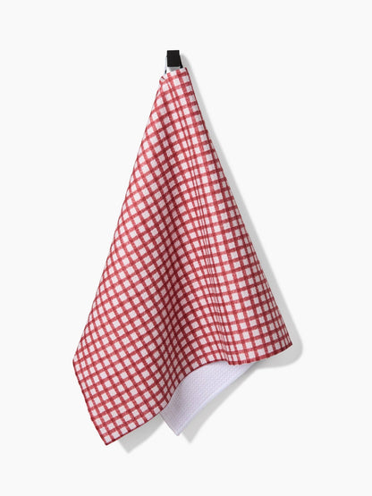 Fireside Plaid Red Tea Towel