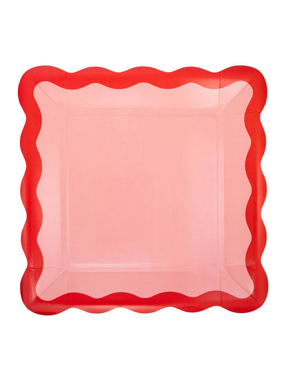 VBW1241 - Pink and Red Ric Rac Plate