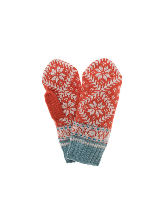 Novelty Nordic Mitten - Tomato