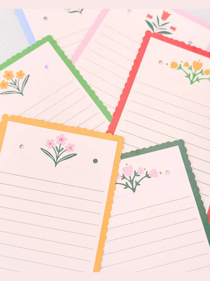 Take Note Tab Notes, Folk Floral