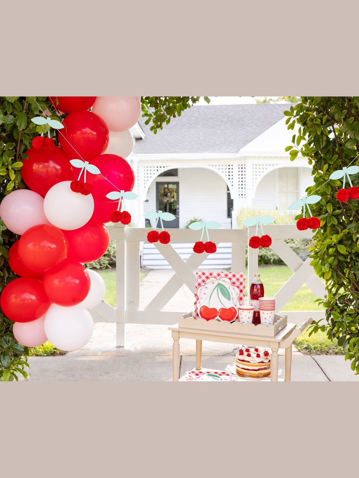 CRR1202 - Felt Cherries Banner