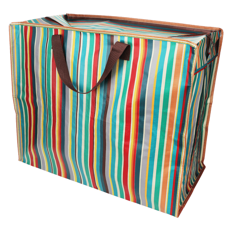 Jumbo storage bag - Retro 70s Stripes