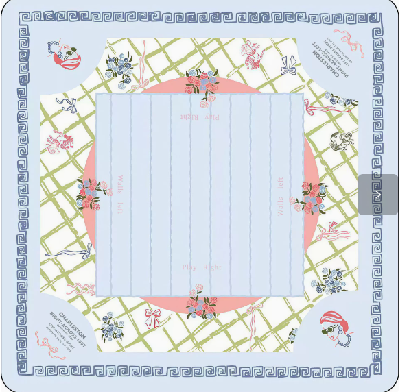 Lady Luxury  Miss Fancy Mahjong 31.5 x 31.5" Mat