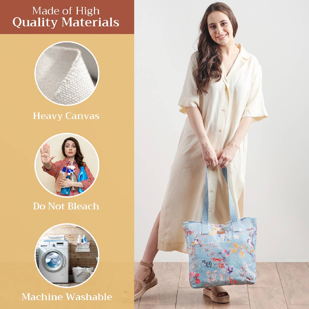 Canvas Tote Bag 100% Cotton Equinoxe  - 17.7" x 14.5"
