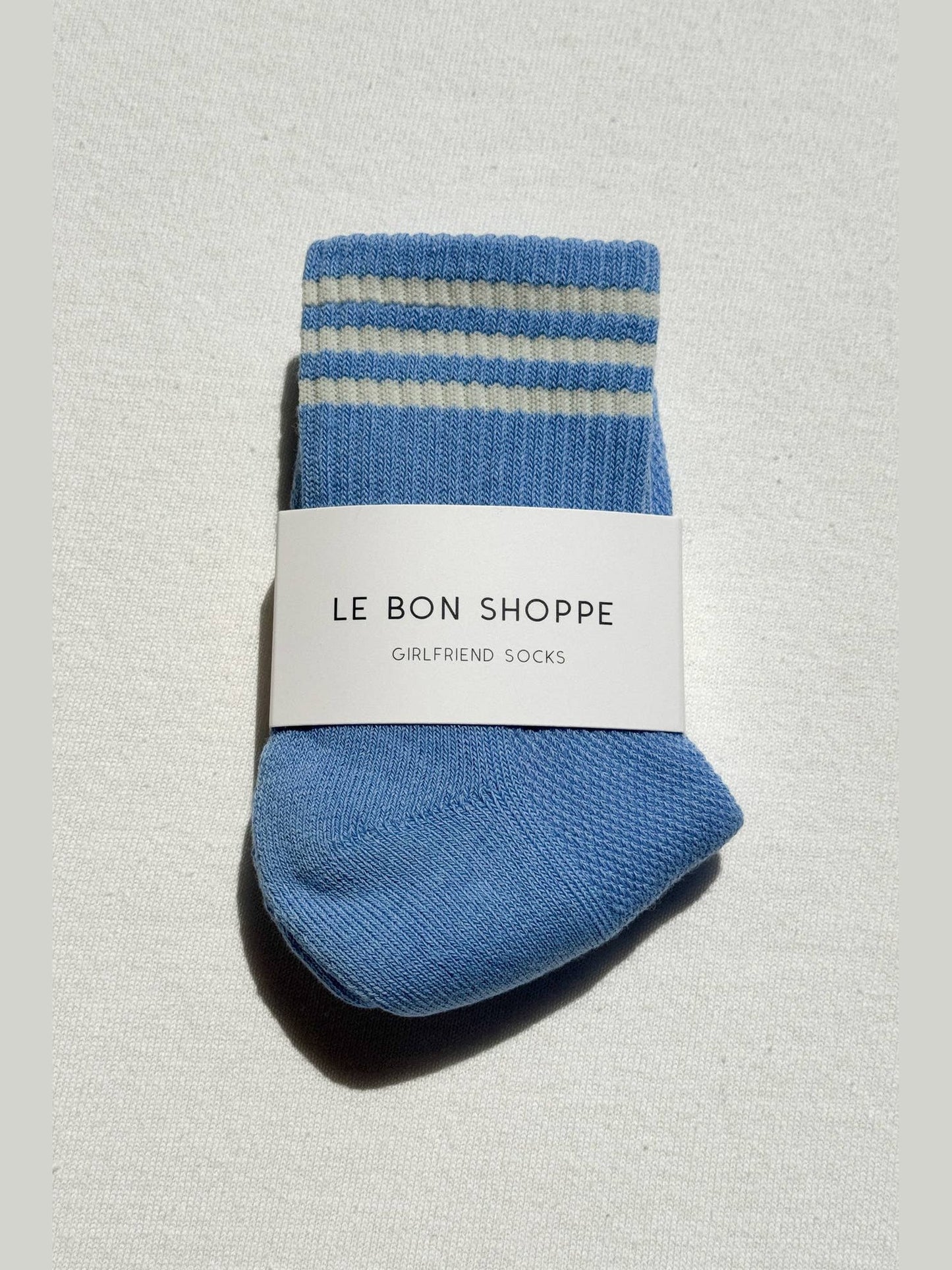 Girlfriend Socks: Bright Grey