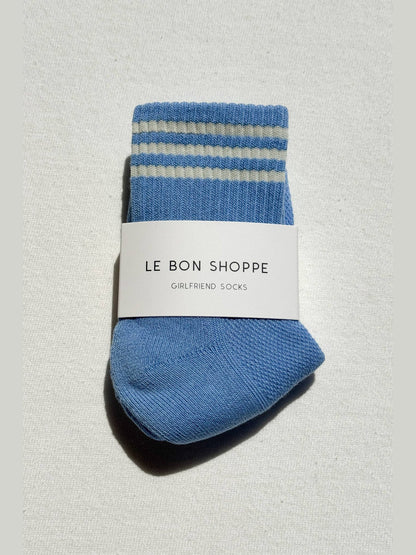 Girlfriend Socks: Bright Grey