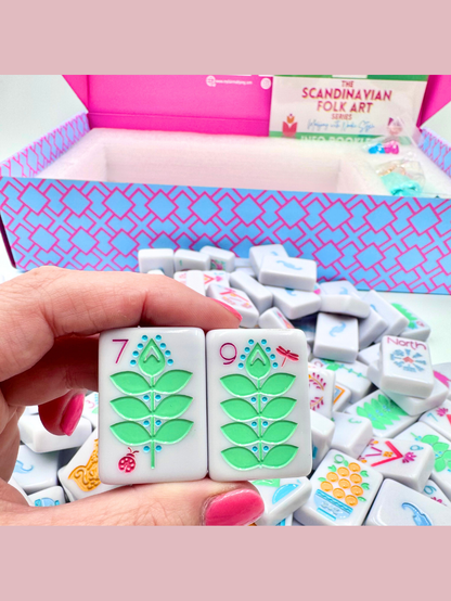 THE SCANDINAVIAN FOLK ART SERIES | Mahjong Tiles with Nordic Style