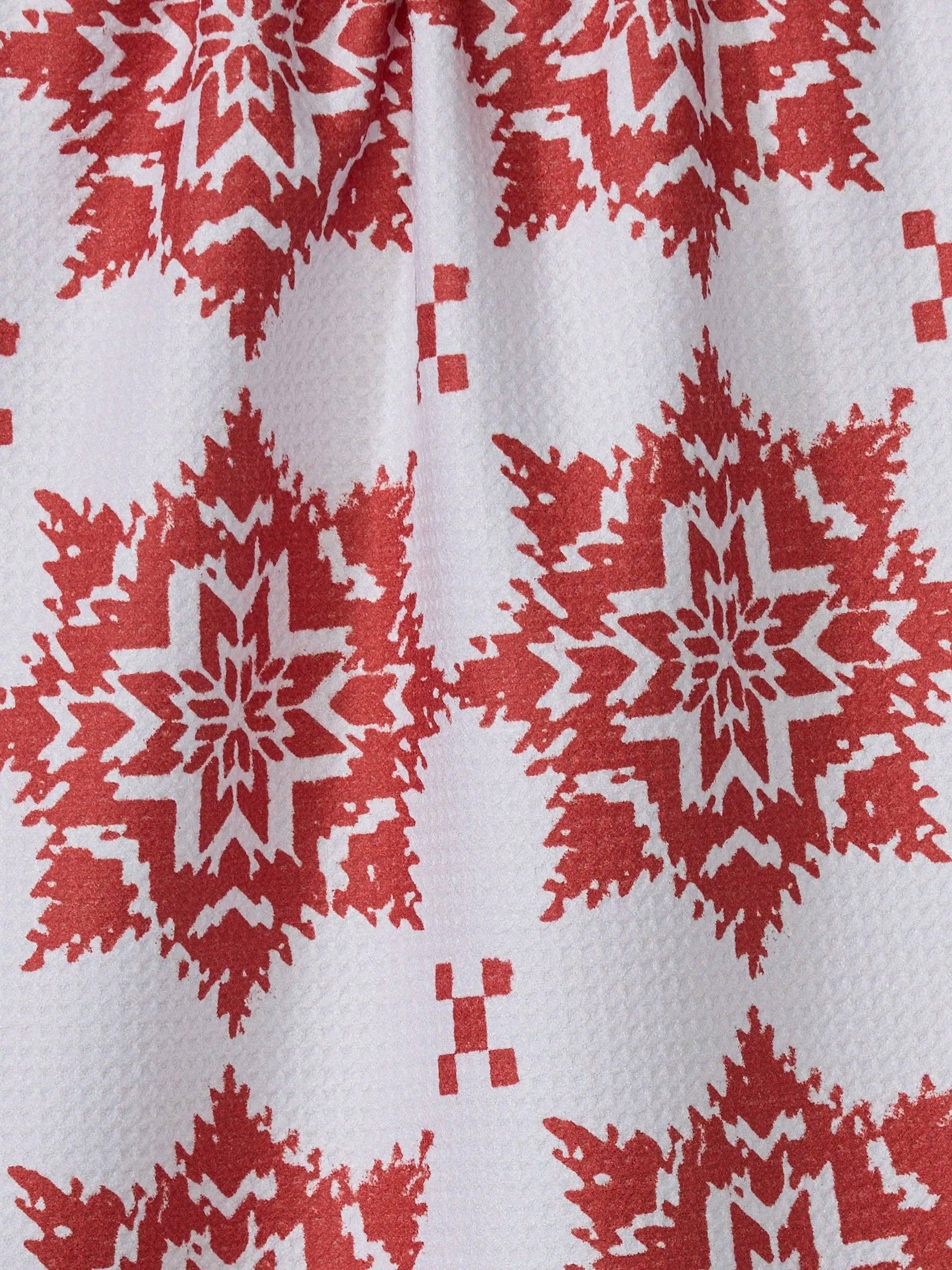 Geometry Iceflower Tea Towel