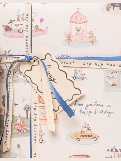 ‘Hip Hip Hooray’ Cotton Ribbon