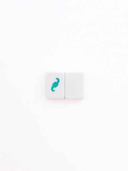 MINI TRAVEL MAHJONG Tile Set |  Mini Anywhere Series  |  White