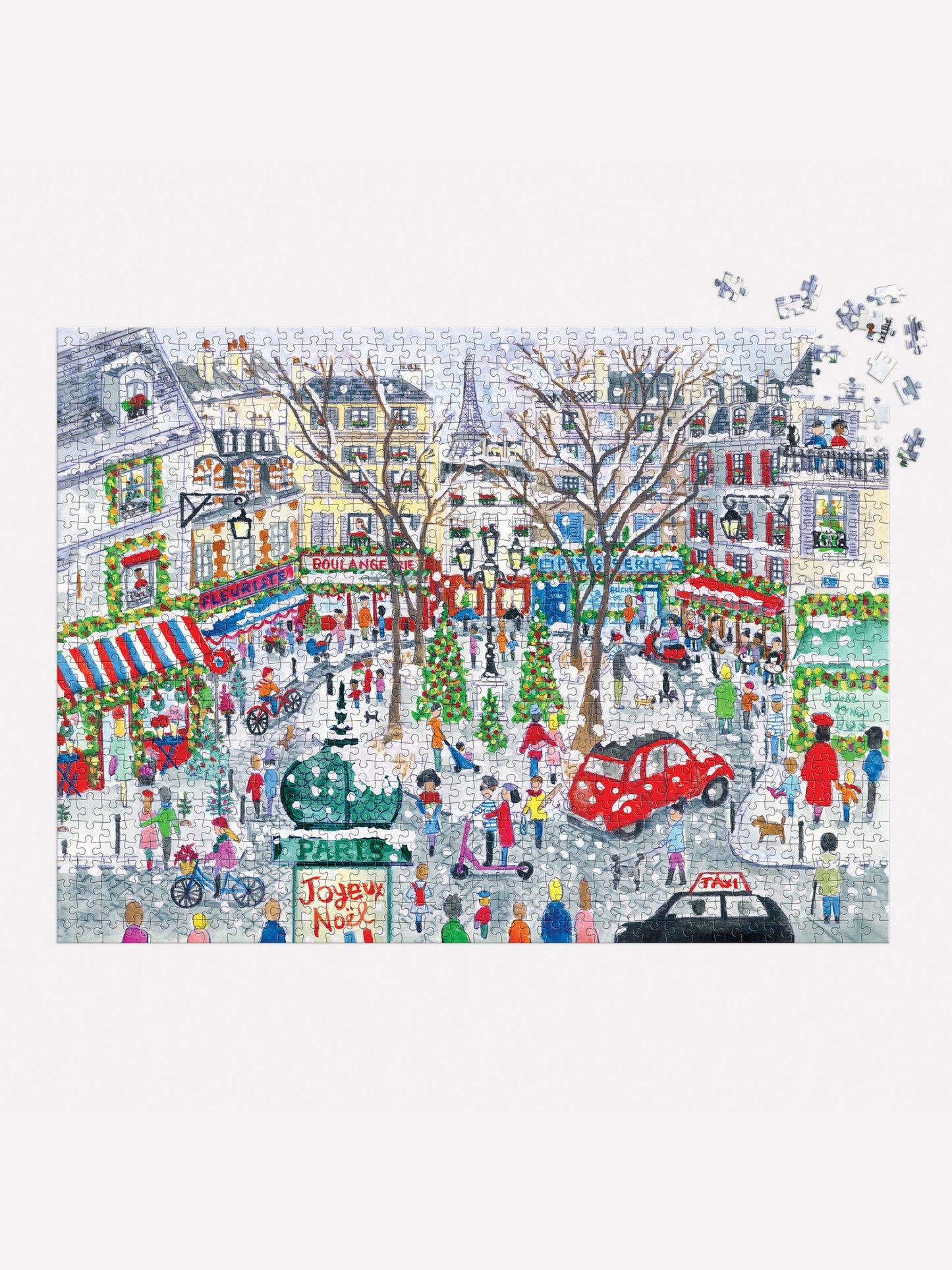 Michael Storrings Christmas in Paris 1000 Piece Foil Puzzle