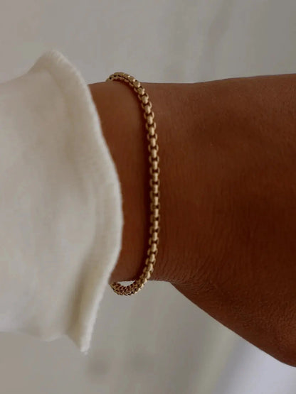HOLLAND ROUND BOX CHAIN BRACELET