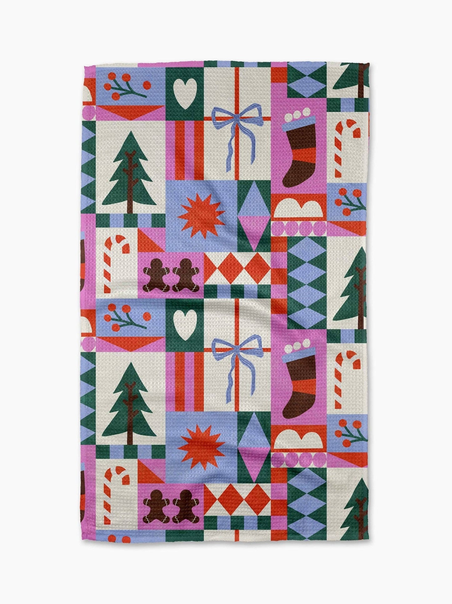 Festive Christmas Quilt Tea Towel