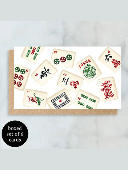 Mahjong Mini Cards- Boxed Set of 6 | Blank Everyday
