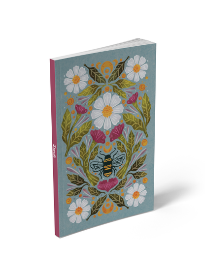 Honeybee Tea  Soft Touch Classic Layflat Notebook Journal