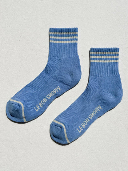 Girlfriend Socks: Bright Grey