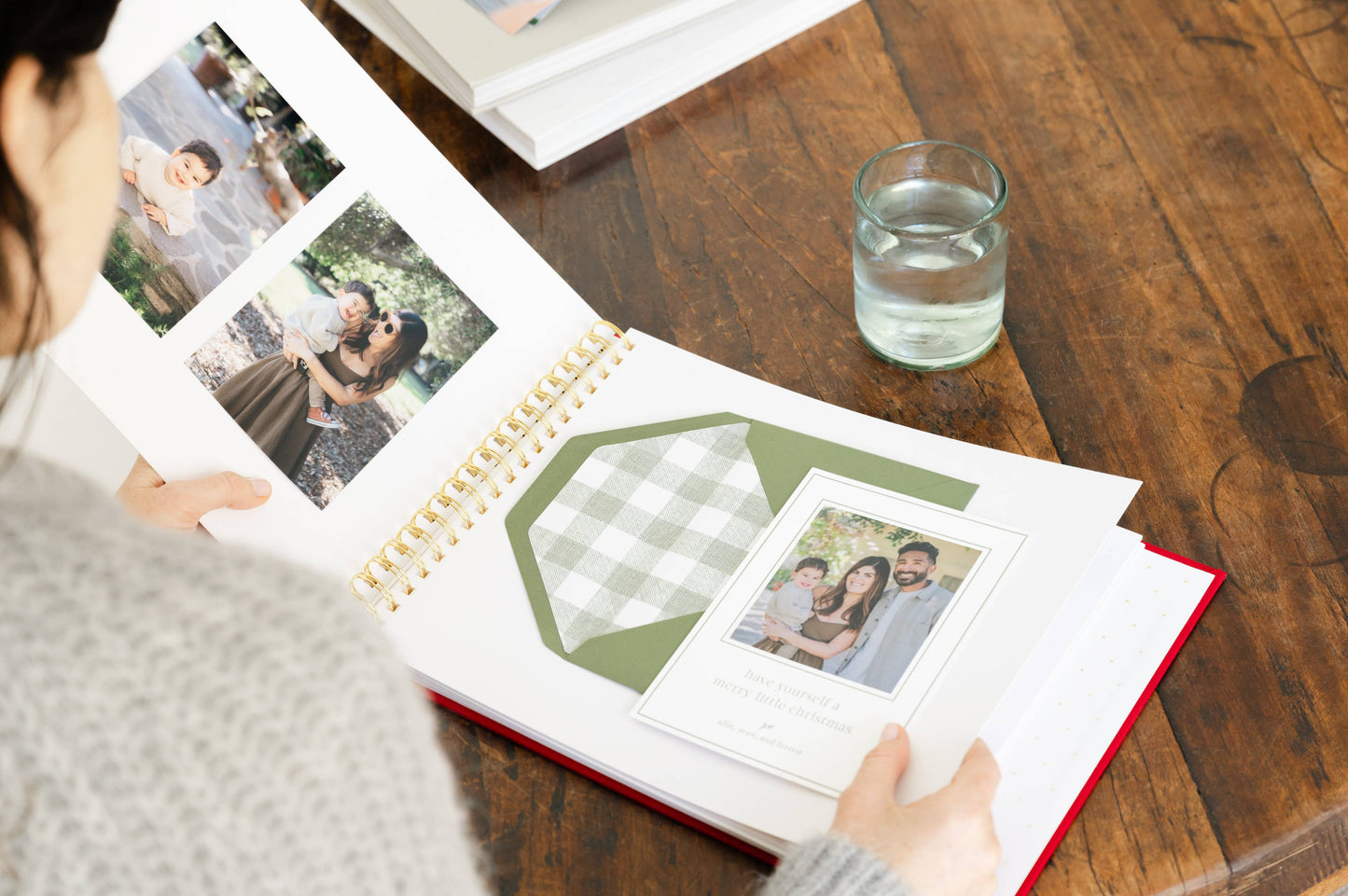 Evergreen Holiday Card Book