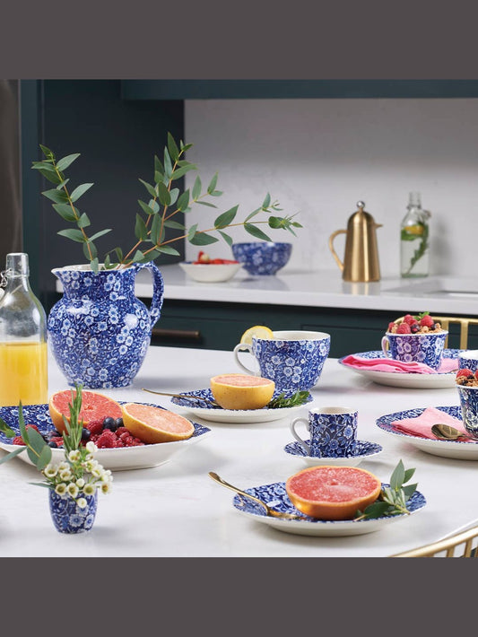 Blue Calico Large Etruscan Jug