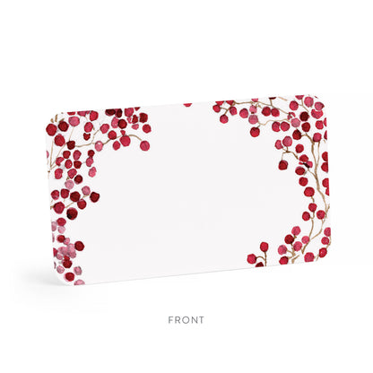 Red Berries Little Notes® – Mini Notecard Pack, Set of 5