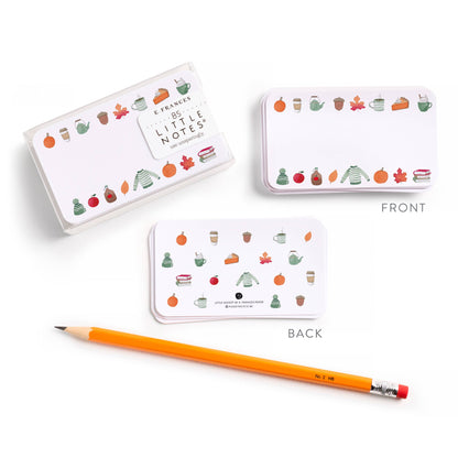 Crisp & Cozy Little Notes® | Fall & Autumn Mini Notecards
