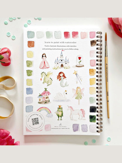 Fairytale watercolor workbook