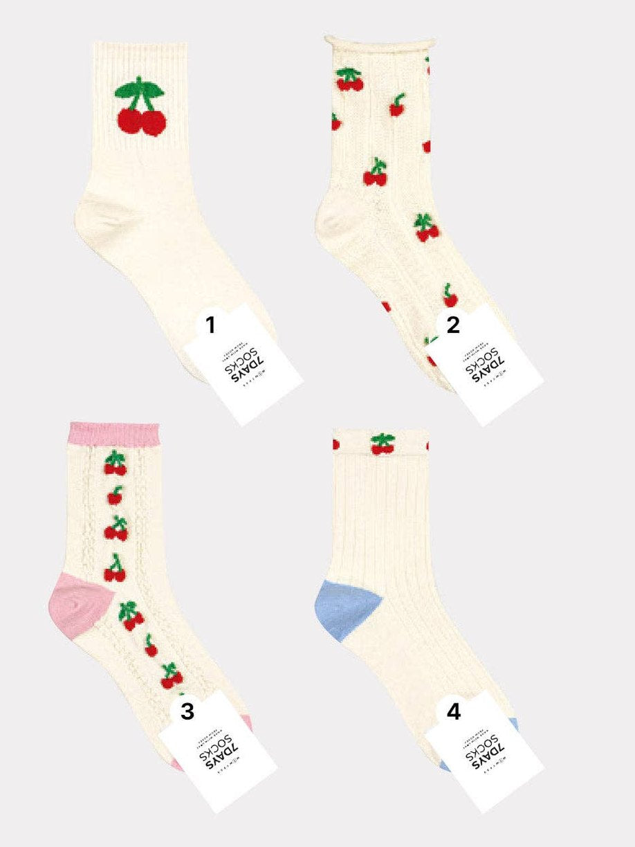 Women's Crew Cherry Socks