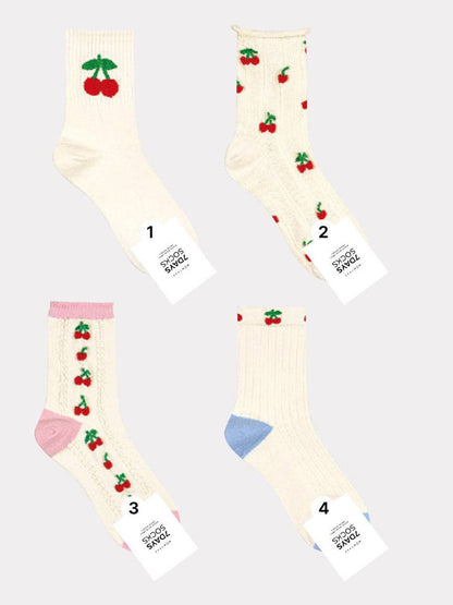 Women's Crew Cherry Socks