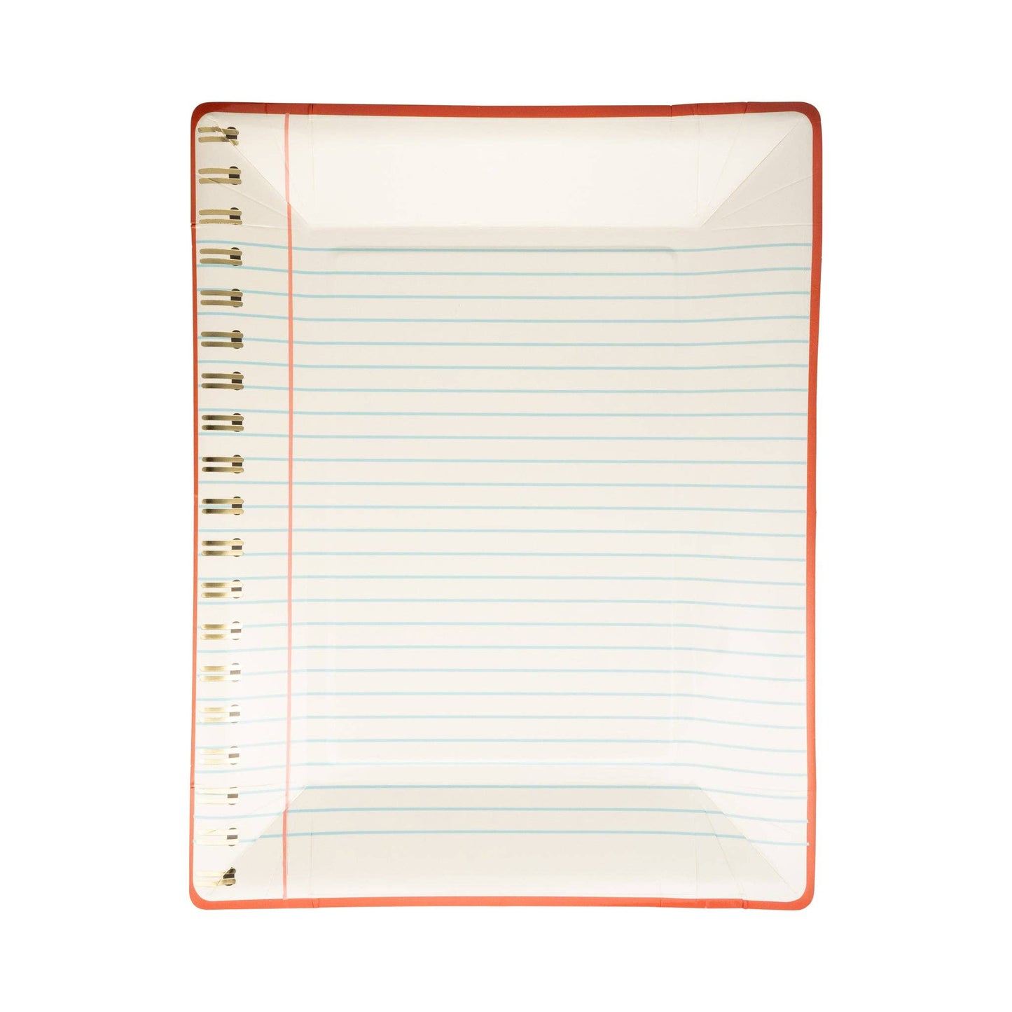 Spiral Notebook Paper Plates (8 per pack)