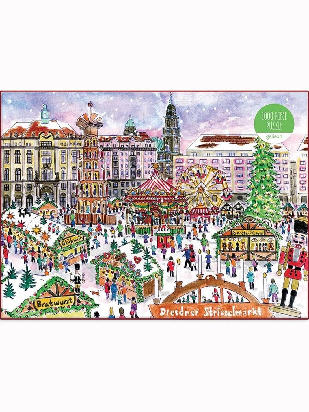 Michael Storrings Christmas Market in Dresden 1000 Piece Puzzle