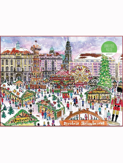 Michael Storrings Christmas Market in Dresden 1000 Piece Puzzle